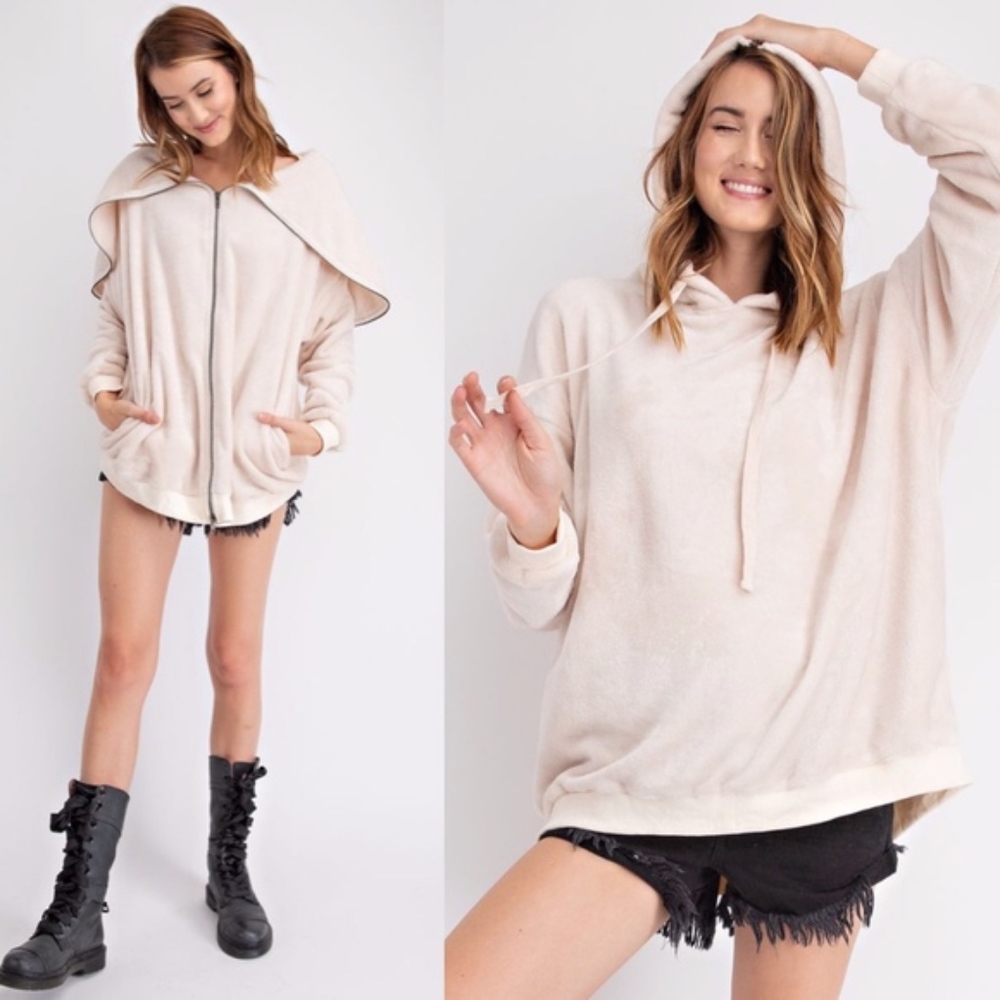 MIKAYLA Oh So Soft Top - OATMEAL - Picture 2 of 3